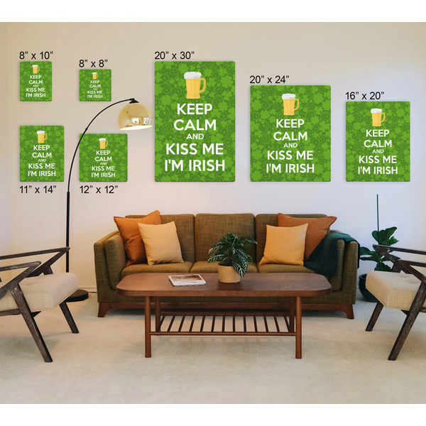 Kiss Me I'm Irish Canvas Prints - Multiple Sizes