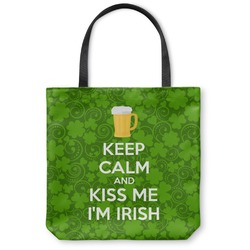 Kiss Me I'm Irish Canvas Tote Bag (Personalized)