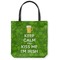 Kiss Me I'm Irish Canvas Tote Bag - Small - 13"x13" (Personalized)