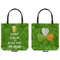 Kiss Me I'm Irish Canvas Tote - Front and Back