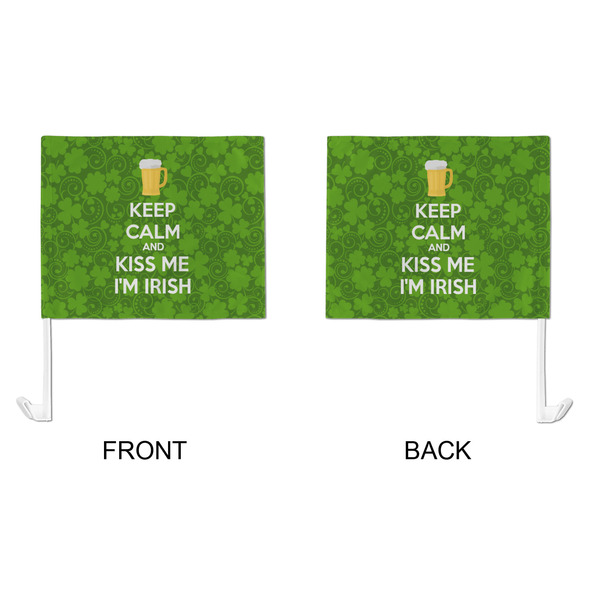 Kiss Me I'm Irish Car Flag - Large - APPROVAL
