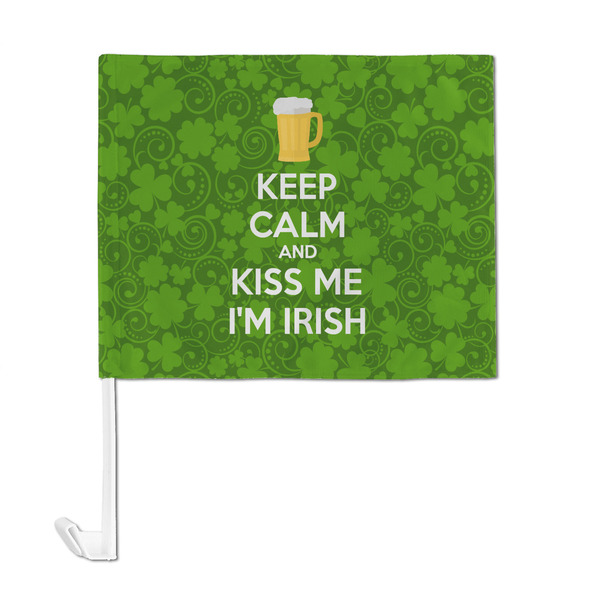 Kiss Me I'm Irish Car Flag - Large - FRONT