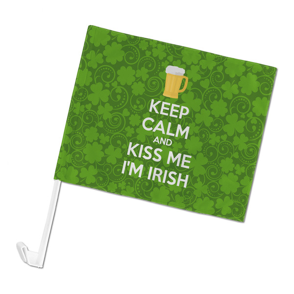 Custom Kiss Me I'm Irish Car Flag