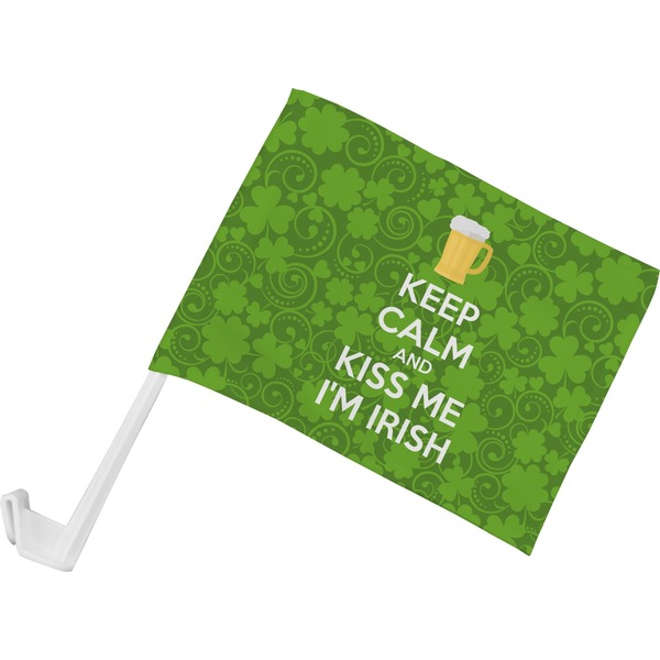 Custom Kiss Me I'm Irish Car Flag - Small