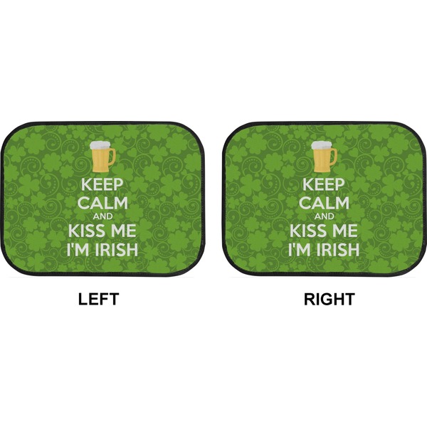 Kiss Me I'm Irish Car Floor Mats (Back Seat) (Approval)