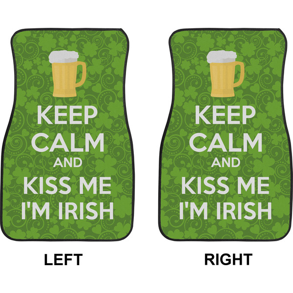 Kiss Me I'm Irish Car Mat Front - Approval