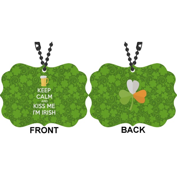 Kiss Me I'm Irish Car Ornament (Approval)