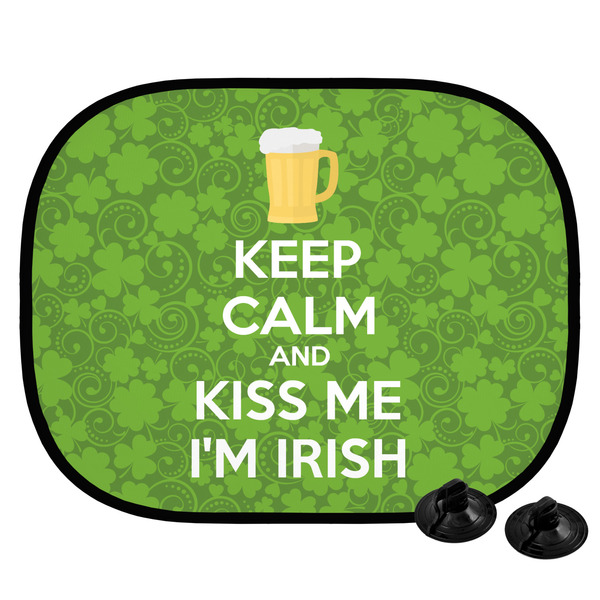 Custom Kiss Me I'm Irish Car Side Window Sun Shade (Personalized)