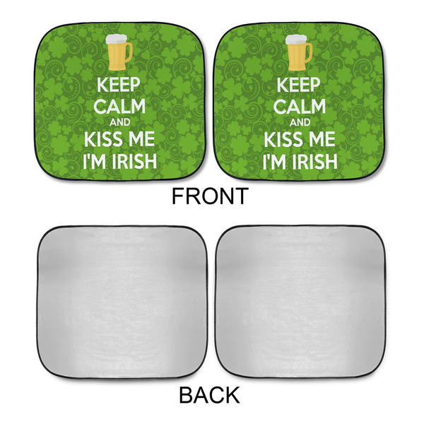 Kiss Me I'm Irish Car Sun Shades - APPROVAL