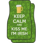 Kiss Me I'm Irish Car Floor Mats (Front Seat) (Personalized)