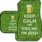 Kiss Me I'm Irish Car Floor Mats Set - 2 Front & 2 Back (Personalized)