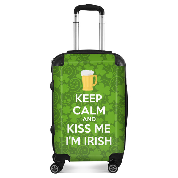 Custom Kiss Me I'm Irish Suitcase - 20" Carry On (Personalized)