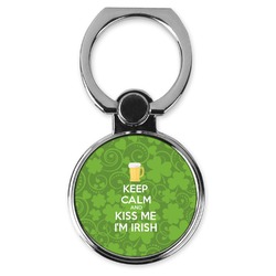 Kiss Me I'm Irish Cell Phone Ring Stand & Holder (Personalized)