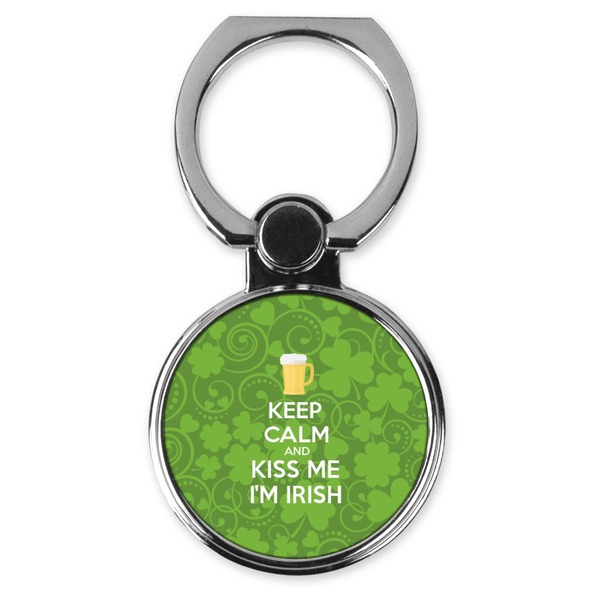 Custom Kiss Me I'm Irish Cell Phone Ring Stand & Holder (Personalized)