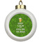 Kiss Me I'm Irish Ceramic Ball Ornament