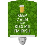 Kiss Me I'm Irish Ceramic Night Light (Personalized)