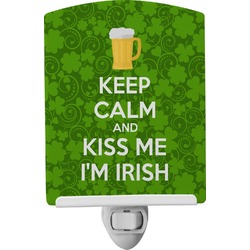Kiss Me I'm Irish Ceramic Night Light (Personalized)