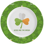 Kiss Me I'm Irish Ceramic Dinner Plates (Set of 4) (Personalized)