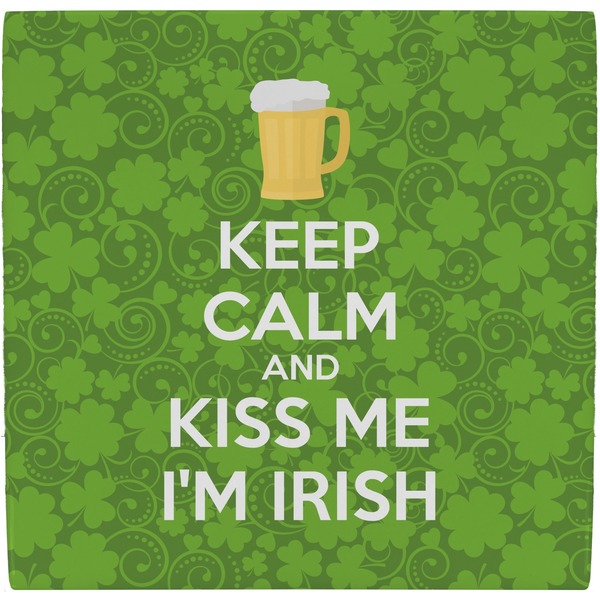 Custom Kiss Me I'm Irish Ceramic Tile Hot Pad (Personalized)