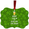 Kiss Me I'm Irish Metal Frame Ornament - Double Sided