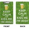 Kiss Me I'm Irish Clipboard (Legal) (Front + Back)
