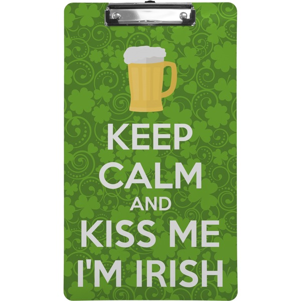 Custom Kiss Me I'm Irish Clipboard (Legal Size) (Personalized)