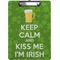 Kiss Me I'm Irish Clipboard (Letter)