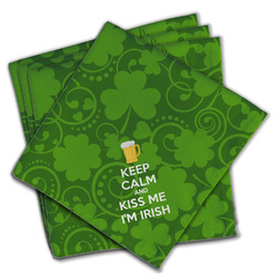 Kiss Me I'm Irish Cloth Napkins (Set of 4) (Personalized)