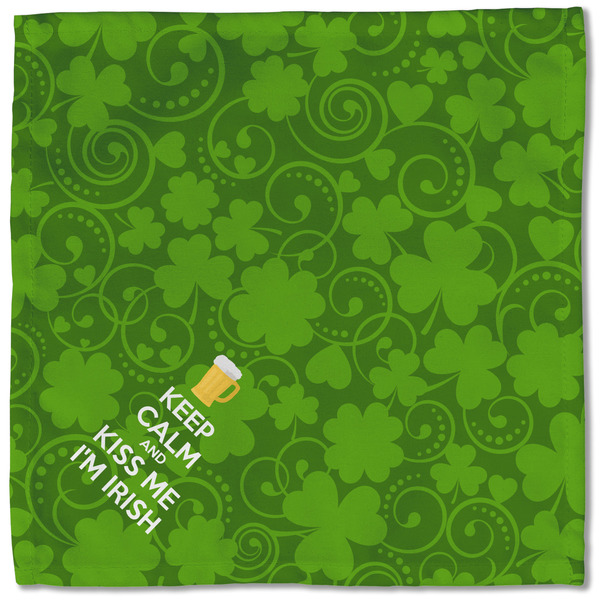 Kiss Me I'm Irish Cloth Napkins - Personalized Lunch (Single Full Open)