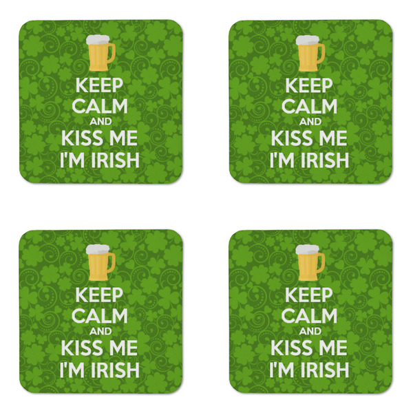 Kiss Me I'm Irish Coaster Set - APPROVAL