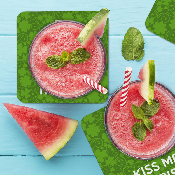 Kiss Me I'm Irish Coaster Set - LIFESTYLE