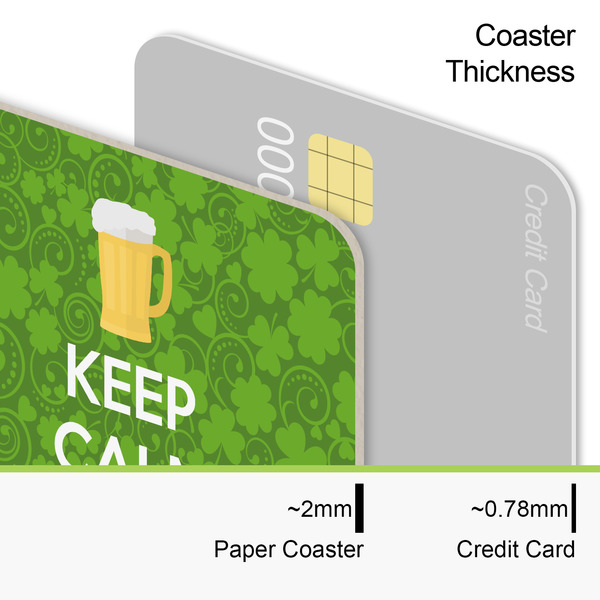 Kiss Me I'm Irish Coaster Thickness