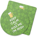 Kiss Me I'm Irish Rubber Backed Coaster (Personalized)