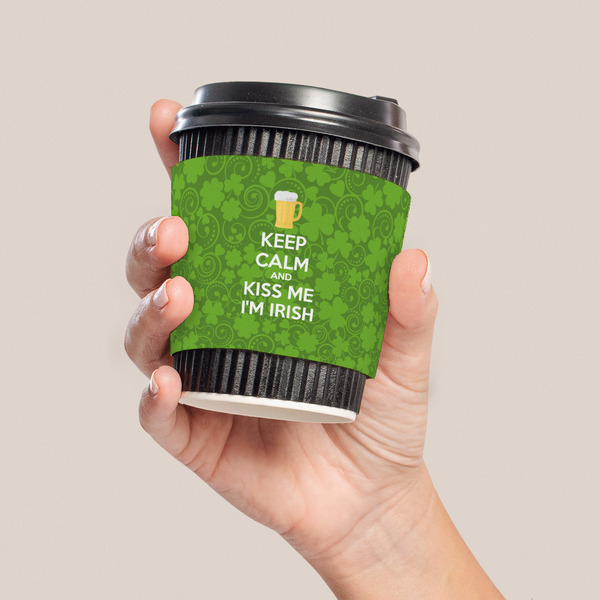 Kiss Me I'm Irish Coffee Cup Sleeve - LIFESTYLE