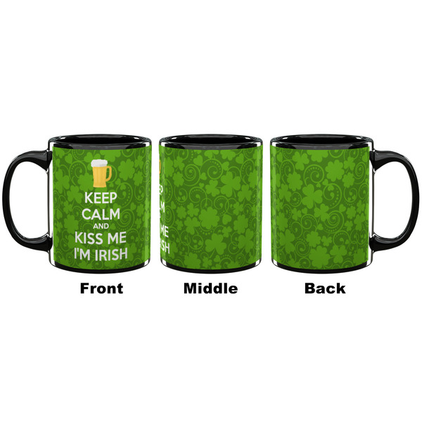 Kiss Me I'm Irish Coffee Mug - 11 oz - Black APPROVAL
