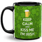 Kiss Me I'm Irish Coffee Mug - 11 oz - Full- Black
