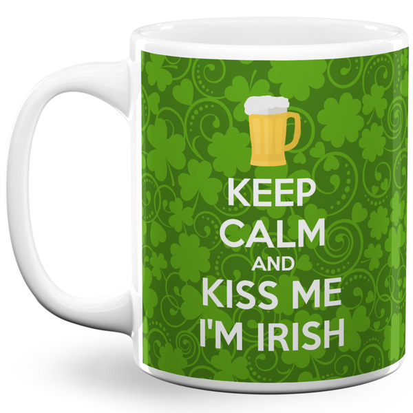 Custom Kiss Me I'm Irish 11 Oz Coffee Mug - White