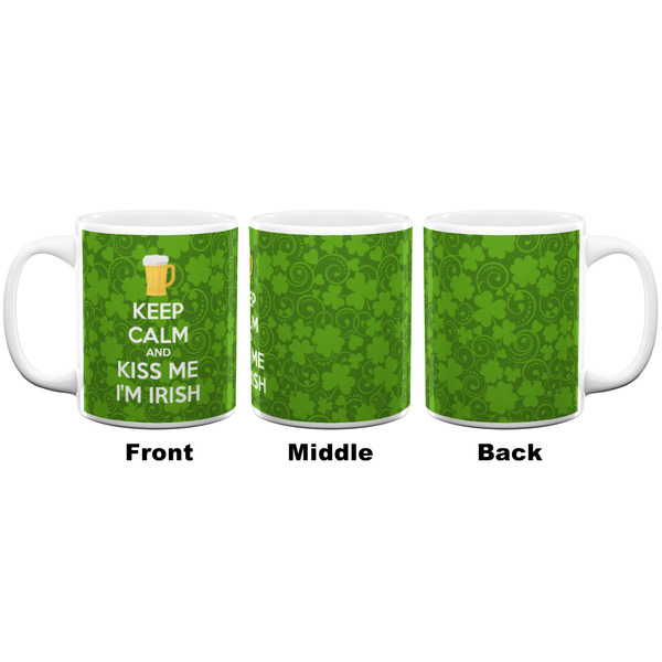 Kiss Me I'm Irish Coffee Mug - 11 oz - White APPROVAL