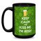 Kiss Me I'm Irish Coffee Mug - 15 oz - Black