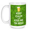 Kiss Me I'm Irish Coffee Mug - 15 oz - White