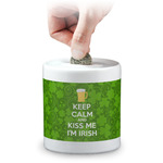 Kiss Me I'm Irish Coin Bank (Personalized)