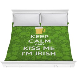 Kiss Me I'm Irish Comforter - King (Personalized)