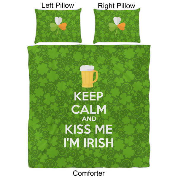 Kiss Me I'm Irish Comforter Set - Queen - Approval