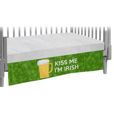 Kiss Me I'm Irish Crib Skirt (Personalized)