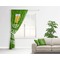 Kiss Me I'm Irish Curtain With Window and Rod - in Room Matching Pillow