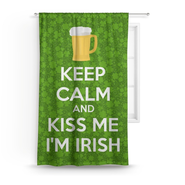 Custom Kiss Me I'm Irish Curtain - 50"x84" Panel (Personalized)