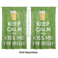 Kiss Me I'm Irish Curtain Panel - Custom Size