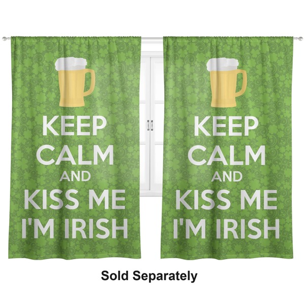 Custom Kiss Me I'm Irish Curtain Panel - Custom Size