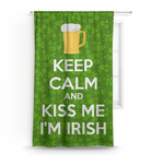 Kiss Me I'm Irish Curtain Panel - Custom Size