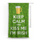 Kiss Me I'm Irish Custom Curtain With Window and Rod